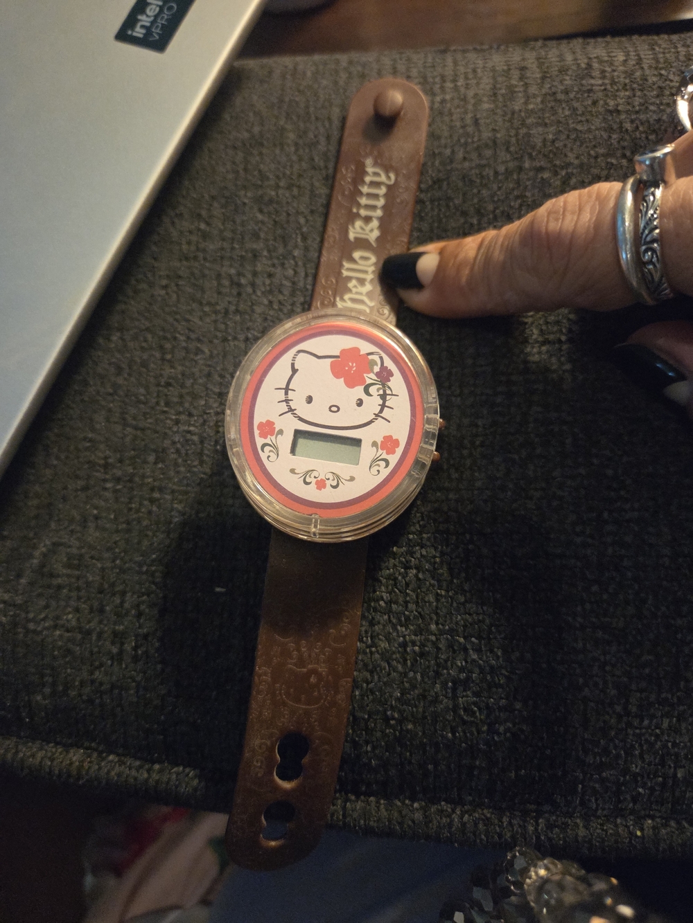 2007 Hello Kitty/Mcdonalds Collab Pink and Brown Digital Watch